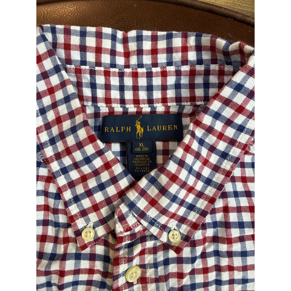 Polo Ralph Lauren XL XL Polo Ralph Lauren Mens Checkered Long Sleeve Button Down - Picture 2 of 3